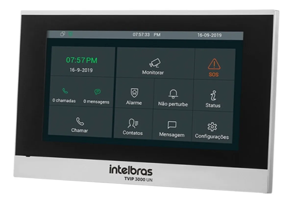 TERMINAL INTERNO VIDEO PORTEIRO IP TVIP 3000 UN - INTELBRAS*