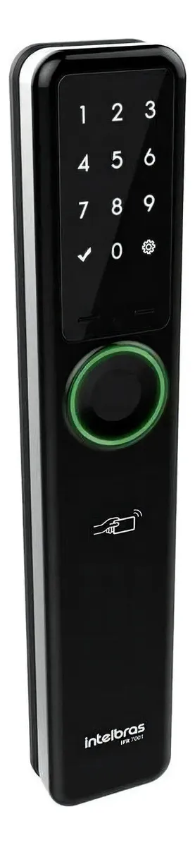 FECHADURA DIGITAL SMART DE EMBUTIR IFR 7001 S/ MAÇANETA - INTELBRAS*