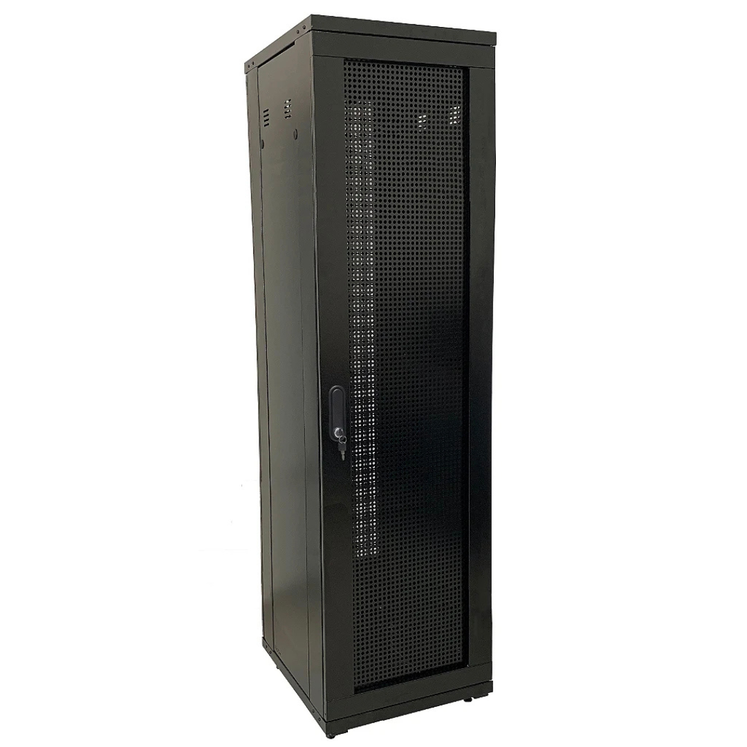 RACK PISO MONTADO 44U X 670MM PRETO PERFURADO - CONNEXER