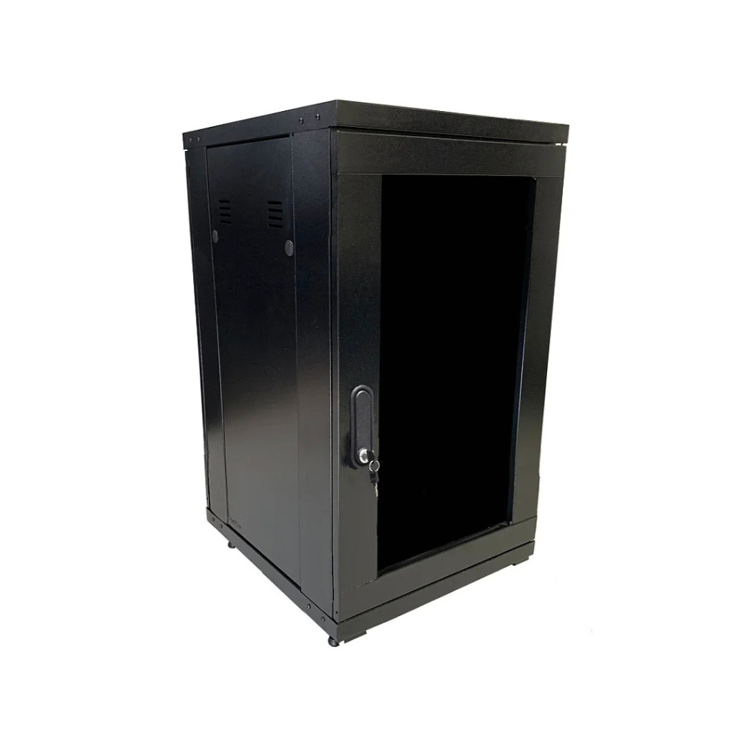 RACK PISO MONTADO STANDART 24US X 870MM PRETO - CONNEXER