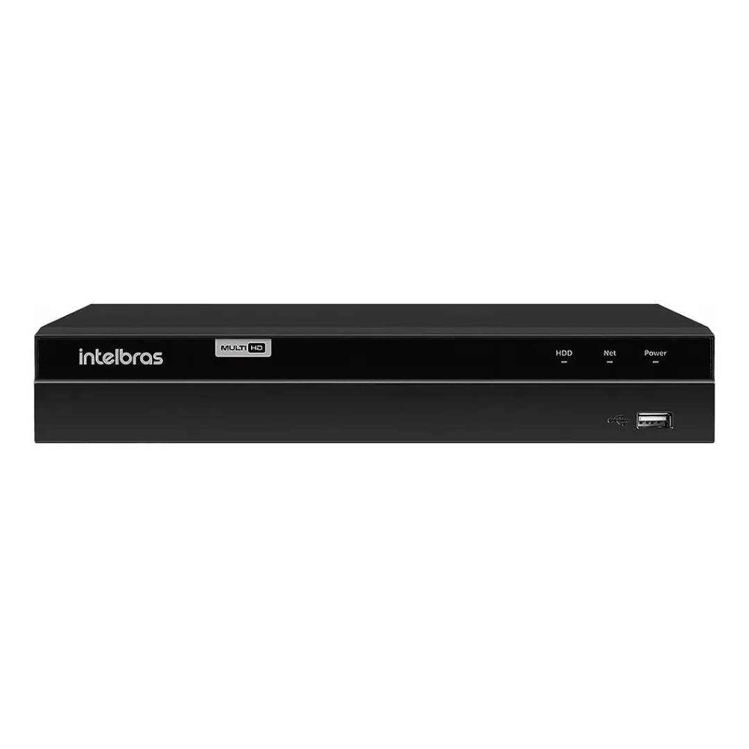 GRAVADOR DIGITAL DE VIDEO IP COMPACTO 16 CANAIS + 2 IP ADICIONAIS MHDX 1216 C DUAL AUDIO - INTELBRAS