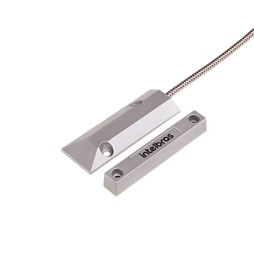 SENSOR DE ALARME MAGNETICO COM FIO XAS PORTA DE ACO SP - INTELBRAS*