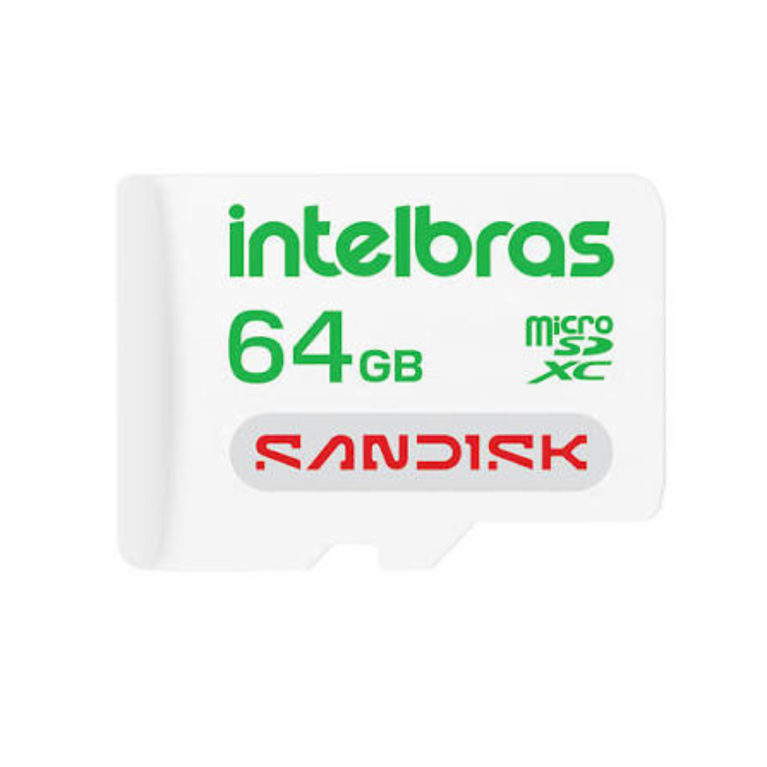 CARTAO DE MEMORIA MICRO SD 64GB SANDISK - INTELBRAS