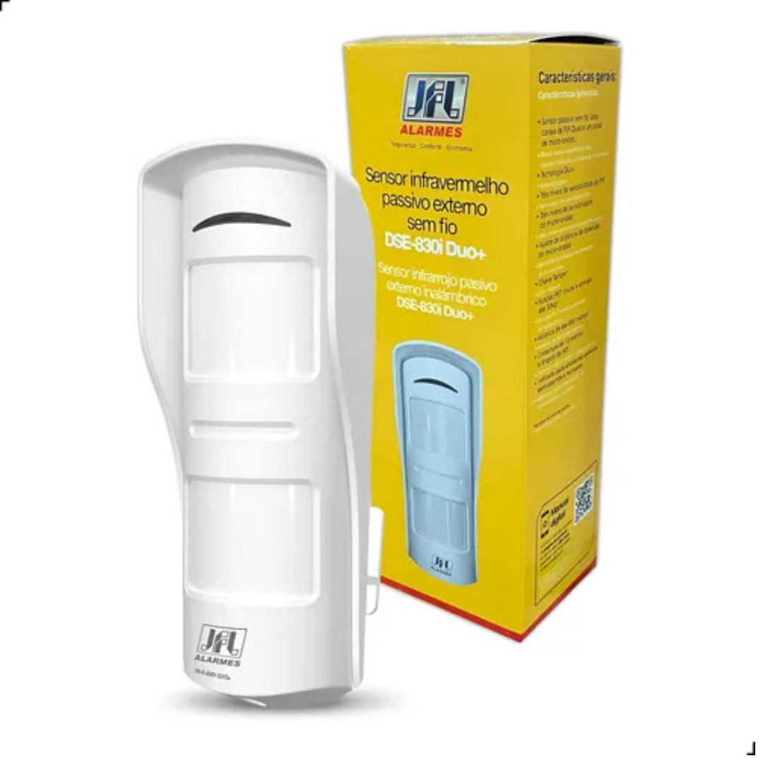 SENSOR INFRAVERMELHO DSE 8830I DUO+ PASSIVO SEM FIO - JFL
