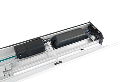 CONJUNTO PORTA SOCIAL BONA FLASH VIDRO 2F 6,00MTS BRUSHLESS 220V COR ALUMINIO - PPA